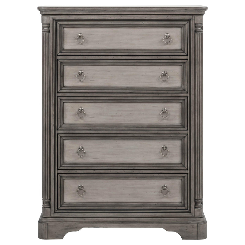 Cresswell 5-drawer Chest of Drawers Weathered Taupe - 225145