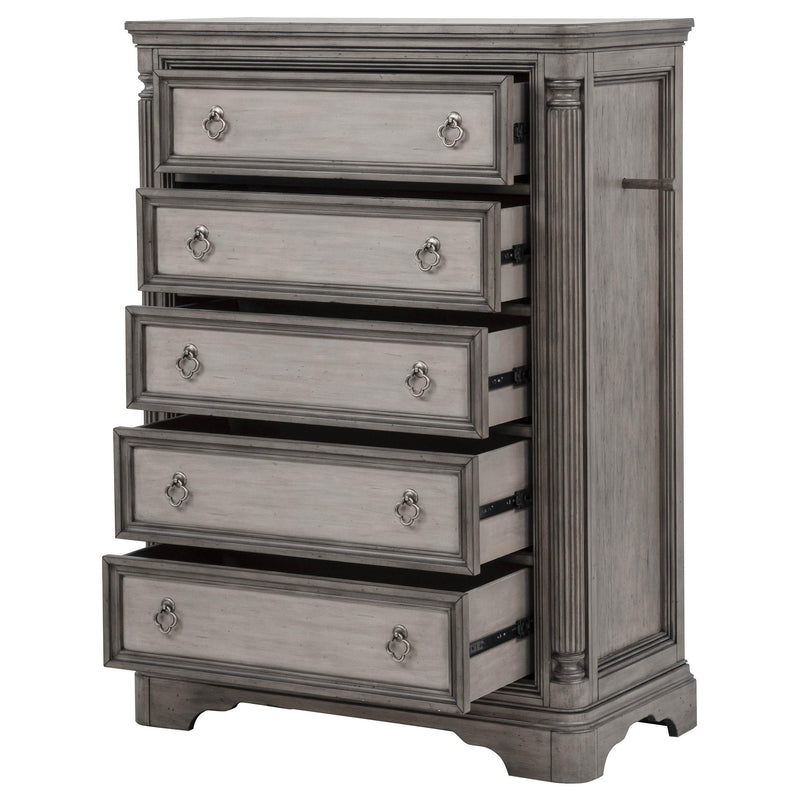Cresswell 5-drawer Chest of Drawers Weathered Taupe - 225145