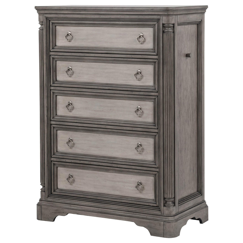 Cresswell 5-piece California King Bedroom Set Taupe - 225141KW-S5