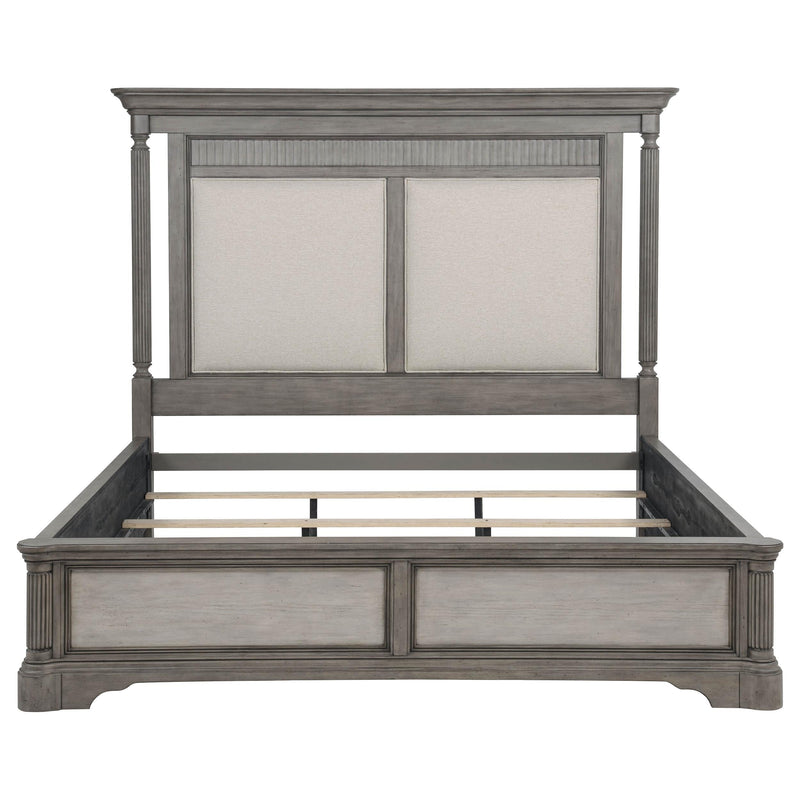 Cresswell 5-piece Eastern King Bedroom Set Weathered Taupe - 225141KE-S5