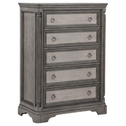 Cresswell 5-piece Eastern King Storage Bedroom Set Weathered Taupe - 225140KE-S5