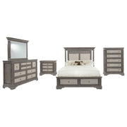 Cresswell 5-piece Eastern King Storage Bedroom Set Weathered Taupe - 225140KE-S5