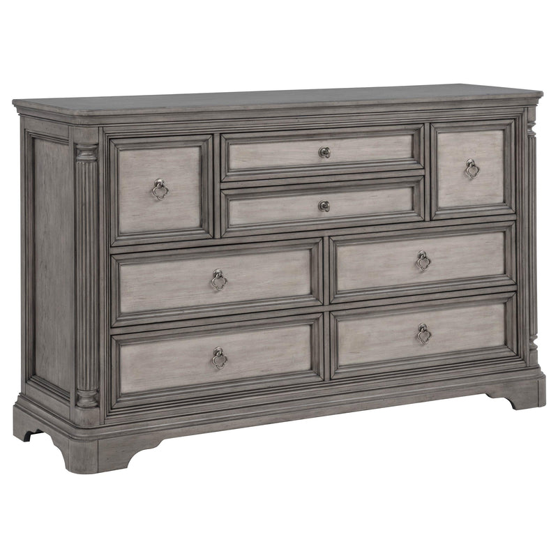 Cresswell 5-piece Eastern King Storage Bedroom Set Weathered Taupe - 225140KE-S5