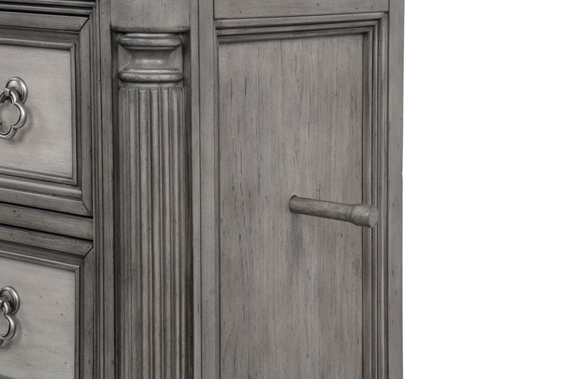 Cresswell 5-piece Queen Storage Bedroom Set Weathered Taupe - 225140Q-S5
