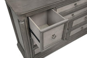 Cresswell 8-drawer Dresser with Mirror Weathered Taupe - 225143M