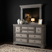 Cresswell 8-drawer Dresser with Mirror Weathered Taupe - 225143M