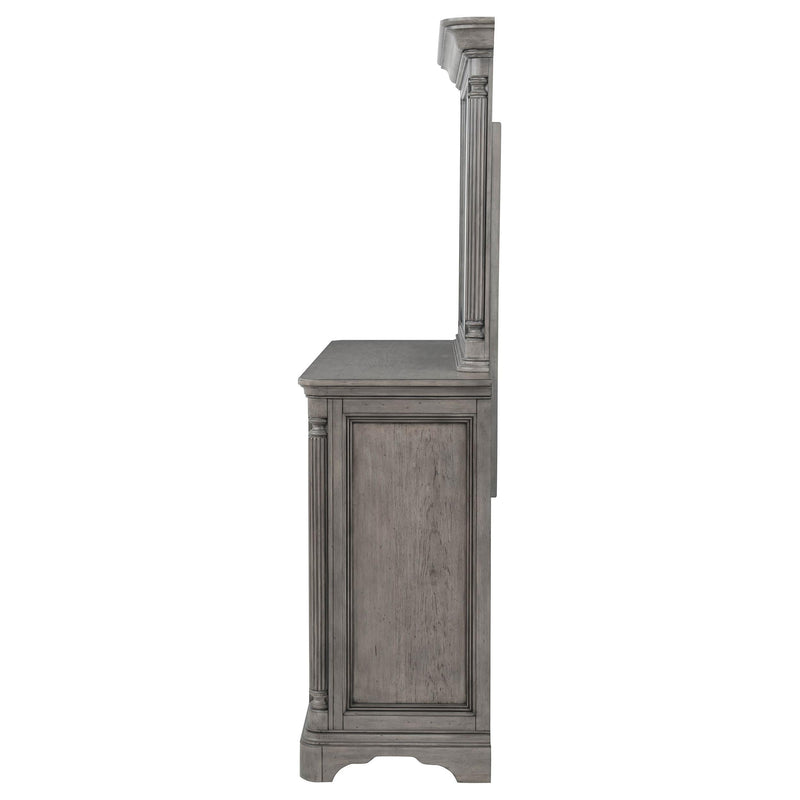 Cresswell 8-drawer Dresser with Mirror Weathered Taupe - 225143M