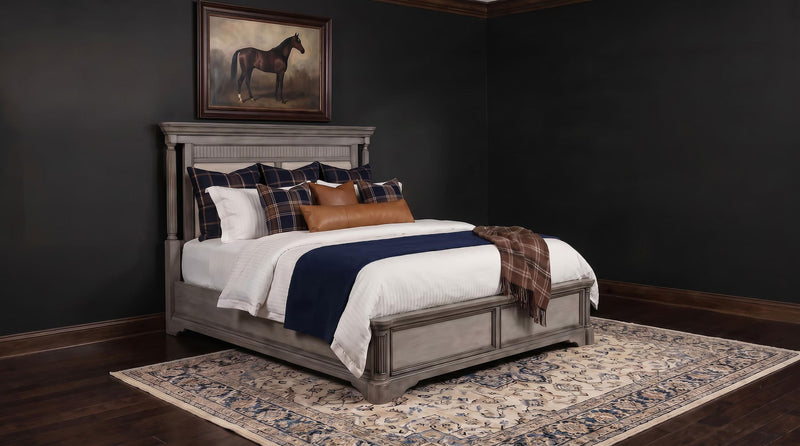 Cresswell California King Panel Bed Weathered Taupe - 225141KW