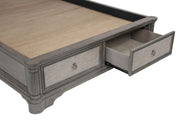 Cresswell California King Storage Platform Bed Weathered Taupe - 225140KW