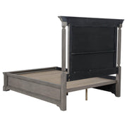 Cresswell Eastern King Upholstered Storage Platform Bed Weathered Taupe - 225140KE