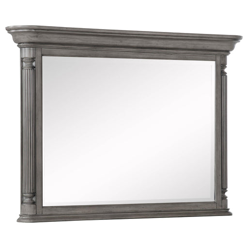 Cresswell Rectangular Dresser Mirror Weathered Taupe - 225144