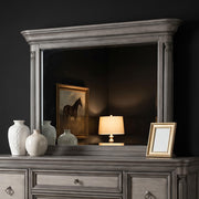Cresswell Rectangular Dresser Mirror Weathered Taupe - 225144