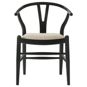 Crestmont Wood Wishbone Dining Side Chair Black (Set of 2) - 108482
