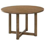 Crestmore 46-inch Round Wood Dining Table Walnut - 108570