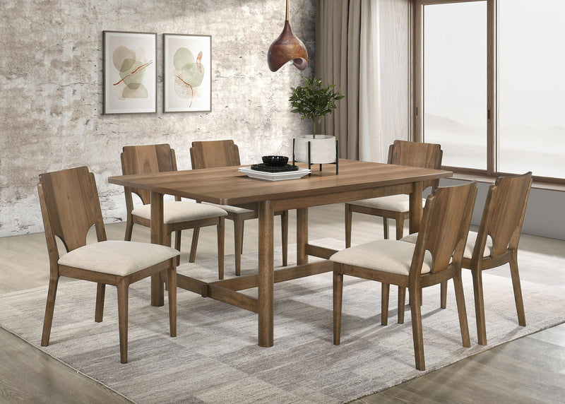 Crestmore 7-piece Rectangular Dining Table Set Walnut - 108571-S7