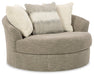 Creswell Oversized Swivel Accent Chair - Gate FurnitureChair