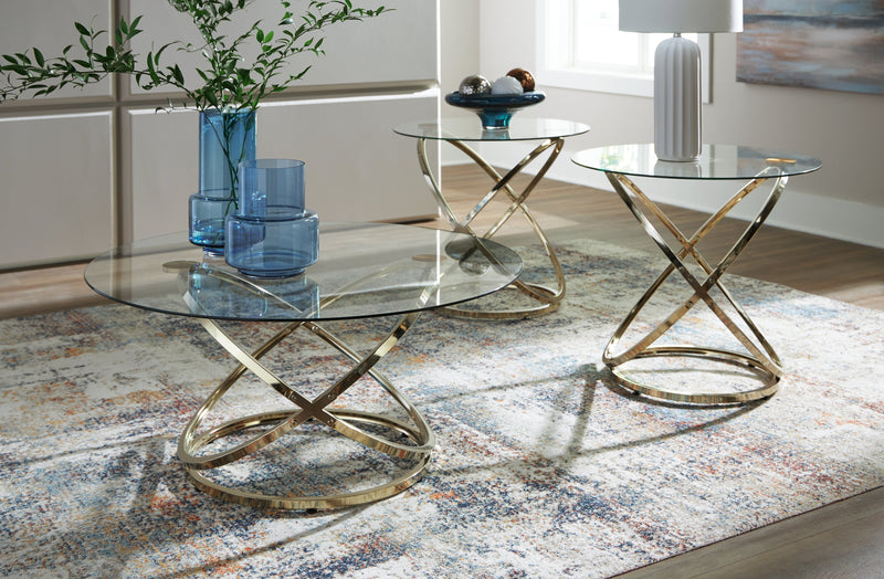 Crimonti Champagne Table (Set of 3) - T273-13