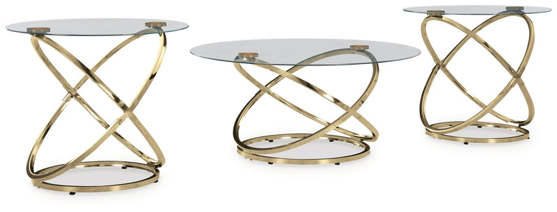 Crimonti Champagne Table (Set of 3) - T273-13