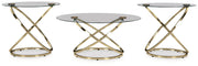 Crimonti Champagne Table (Set of 3) - T273-13
