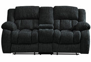 U250 Ebony Reclining Sofa/Console Reclining Loveseat - U250-EBONY-RS/CRLS