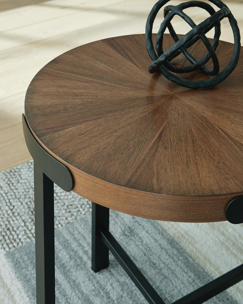 Crosstrail Brown Table (Set of 3) - T483-13