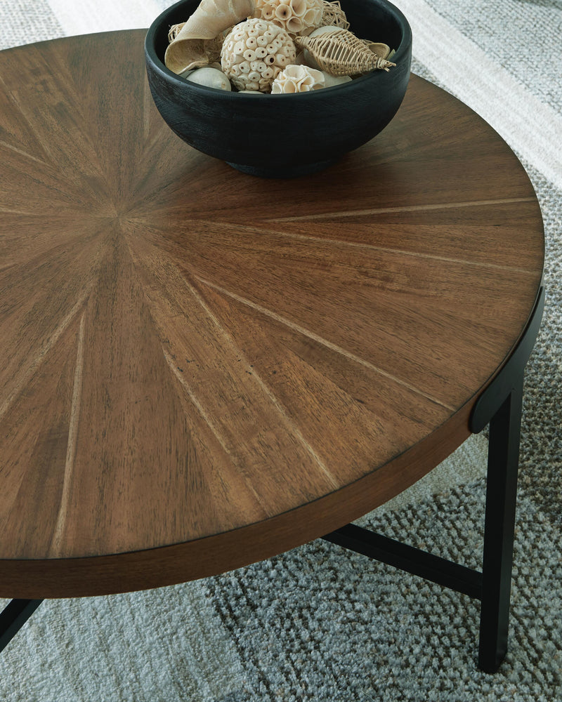 Crosstrail Brown Table (Set of 3) - T483-13