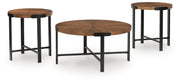 Crosstrail Brown Table (Set of 3) - T483-13