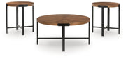 Crosstrail Brown Table (Set of 3) - T483-13