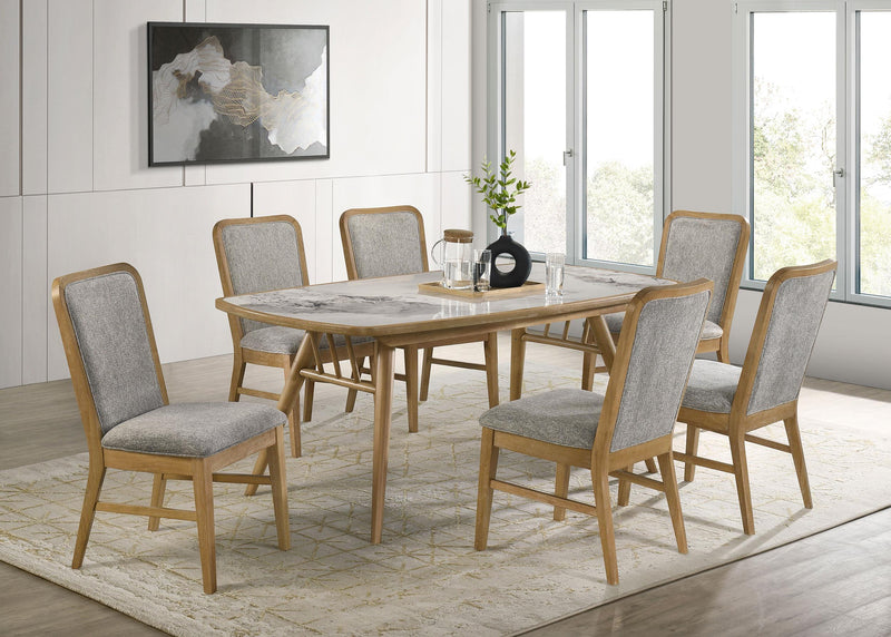Croyden 7-piece Rectangular Dining Set Weathered Natural - 193731-S7