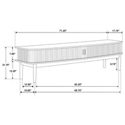 Croyden 71-inch TV Stand Media Console Weathered Natural - 722923