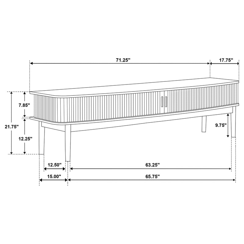 Croyden 71-inch TV Stand Media Console Weathered Natural - 722923