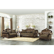 Croydon Dark Cherry Living Room Set - Lara FurnitureLiving Room Set