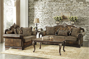 Croydon Dark Cherry Living Room Set - Lara FurnitureLiving Room Set