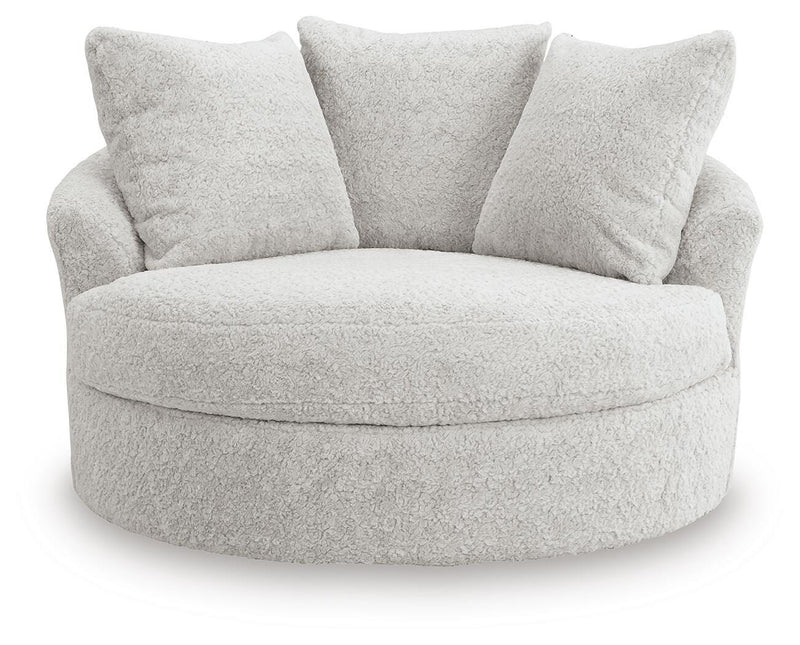 Cuddle Plush 3-Piece Sectional, Chair and Ottoman - PC59106U1