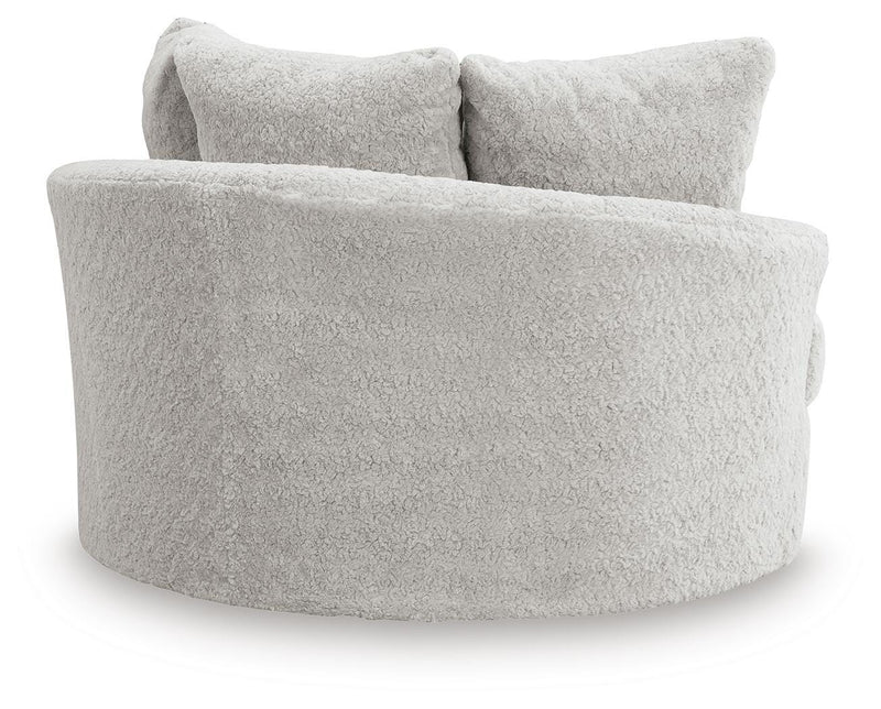Cuddle Plush Arctic Oversized Swivel Accent Chair - PC5910621
