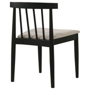 Cullen Dining Side Chair Upholstered Seat Black (Set of 2) - 193942BLK