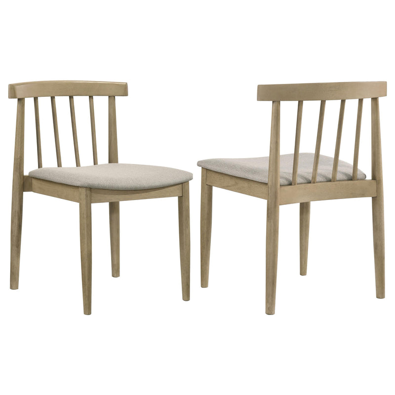 Cullen Dining Side Chair Upholstered Seat Natural Oak (Set of 2) - 193942NAT