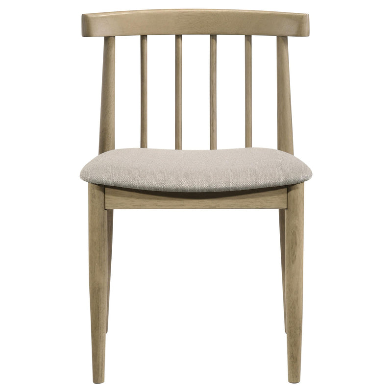Cullen Dining Side Chair Upholstered Seat Natural Oak (Set of 2) - 193942NAT