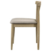 Cullen Dining Side Chair Upholstered Seat Natural Oak (Set of 2) - 193942NAT