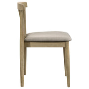 Cullen Dining Side Chair Upholstered Seat Natural Oak (Set of 2) - 193942NAT