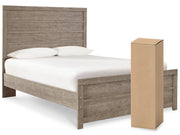 Culverbach Full Panel Bed with Mattress in Gray from Ashley - Lara Furniture