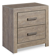 Culverbach Full Panel Bed with Mirrored Dresser, Chest and 2 Nightstands in Gray - PKG002426
