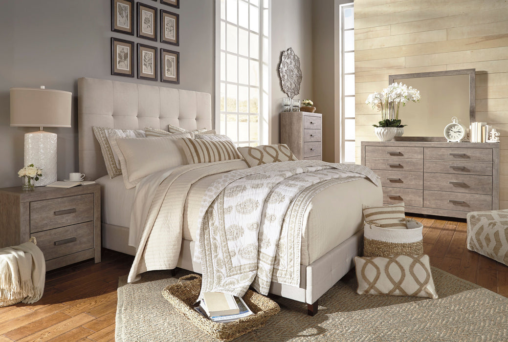 Culverbach Gray Upholstered Panel Bedroom Set - Gate FurnitureBedroom Set
