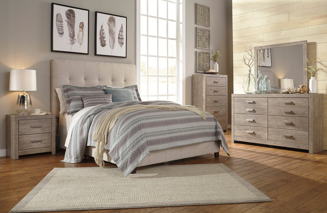 Culverbach Gray Upholstered Panel Bedroom Set - Gate FurnitureBedroom Set