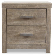 Culverbach Queen Panel Bed with Nightstand in Gray from Ashley - Lara Furniture