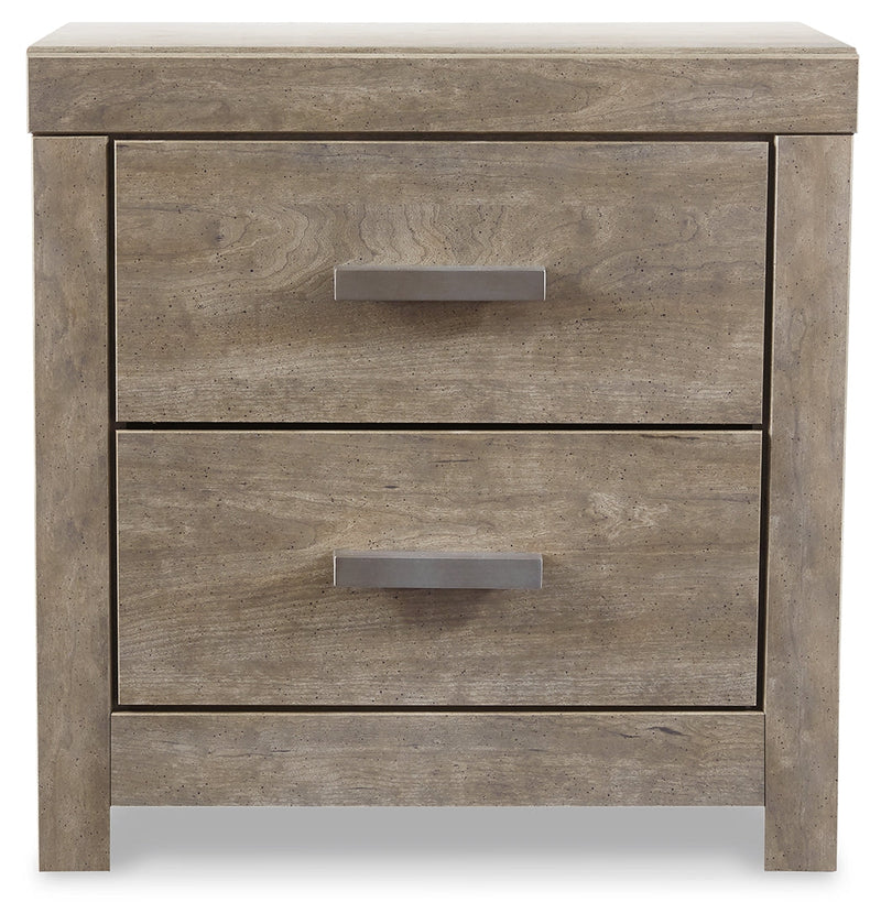 Culverbach Queen Panel Bed with Nightstand in Gray from Ashley - Lara Furniture