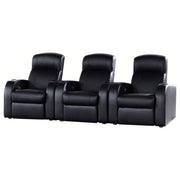 Cyrus 3-piece Upholstered Home Theater Seating - 600001-S3B