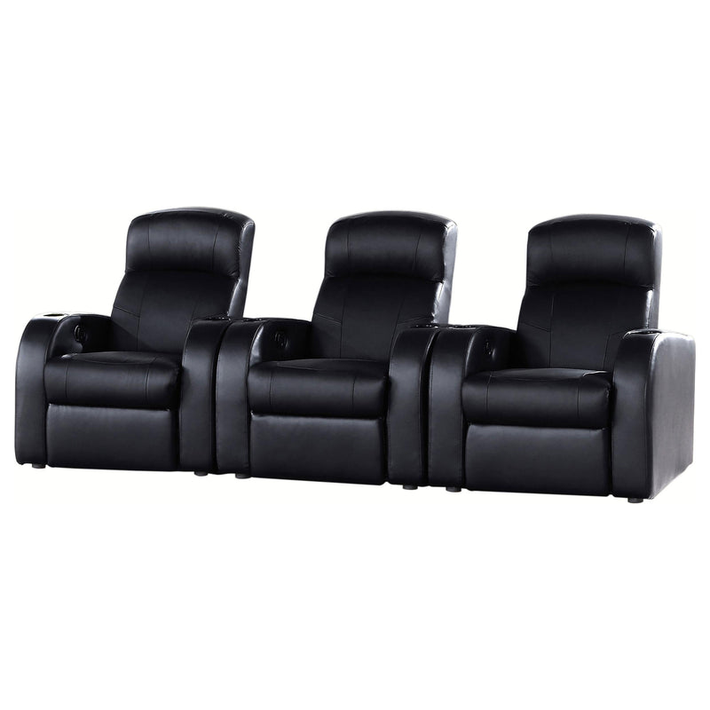 Cyrus 3-piece Upholstered Home Theater Seating - 600001-S3B