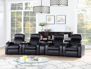 Cyrus 5-piece Upholstered Home Theater Seating - 600001-S4B