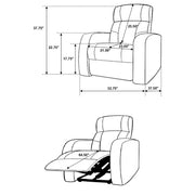 Cyrus 7-piece Upholstered Home Theater Seating - 600001-S5B